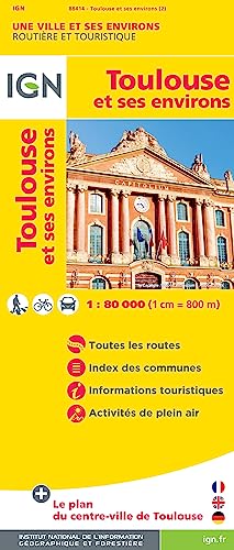 Toulouse et ses environs: IGN plan de ville (Découverte des villes, Band 88414)