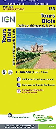 Tours Blois 1:100 000: IGN Cartes Top 100 - Straßenkarte Tours Blois 1:100 000: IGN Cartes Top 100 - Straßenkarte von IGN Frankreich