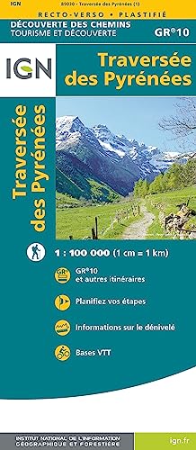 Traversee des Pyrenées 1:110 000: 1:110000 (TOP ITINERANCE, Band 89030)
