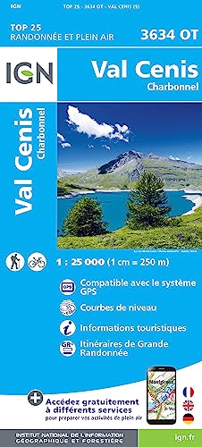 Val Cenis Charbonnel 1 : 25 000 (TOP 25)