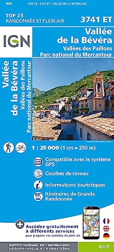 3741ET Vallées de la Bévéra et des Paillons - Parc National du Mercantour (TOP 25) von IGN Institut Geographique National