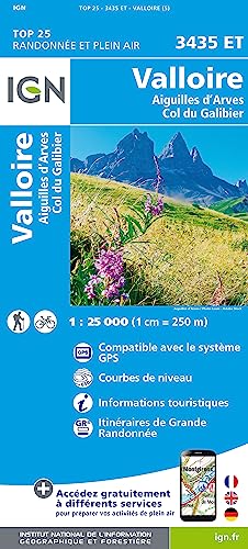 3435ET Valloire.Aiguilles d'Arves.Col du Galibier (TOP 25) von IGN Frankreich
