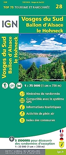 Vosges du Sud - Ballon d'Alsace - le Hohneck 1:75 000 (TOP 75, Band 75028)