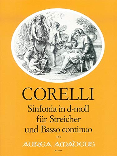 CORELLI - Sinfonia en Re menor Op. Postumo para Cuerdas y BC (Partitura/Partes)