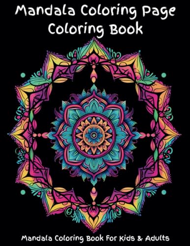 Mandala Coloring Page Coloring Book: A fun mandala pattern coloring book of a variety of enjoyable images. Pages are designed for detailed coloring or ... while coloring many calm creative pictures. von Independently published