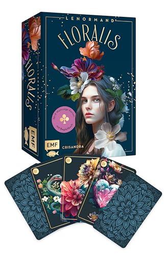 Lenormand-Kartenset: Floralis: 45 kunstvoll illustrierte Wahrsage-Karten für die neue Zeit mit Goldrand und Begleitbuch | Inklusive 9 Zusatzkarten | Edle Box mit Magnetverschluss Lenormand-Kartenset: Floralis: 45 kunstvoll illustrierte Wahrsage-Karten für die neue Zeit mit Goldrand und Begleitbuch | Inklusive 9 Zusatzkarten | Edle Box mit Magnetverschluss