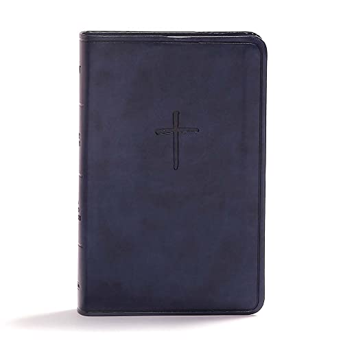CSB Compact Bible, Navy LeatherTouch, Value Edition von Holman Bibles