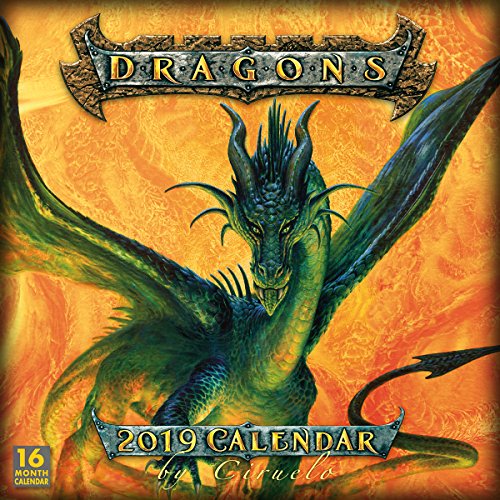 2019 Dragons by Ciruelo 16-Month Wall Calendar: By Sellers Publishing