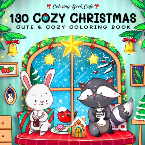 130 Cozy Christmas: Cute and Cozy Coloring Book for Adults and Teens Featuring 130 Adorable Christmas Hygge Scenes von Independently published