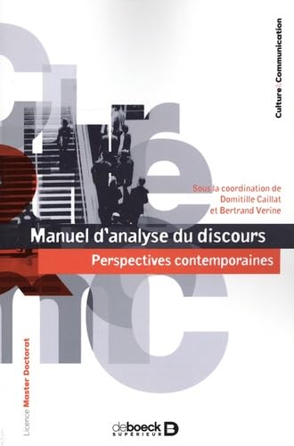 Manuel d’analyse du discours: Perspectives contemporaines von DE BOECK SUP