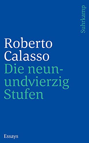 Die neunundvierzig Stufen: Essays (suhrkamp taschenbuch)