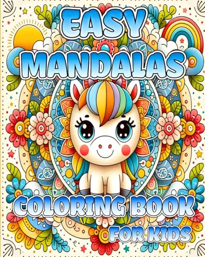 Easy Mandalas Coloring Book for Kids: Big Mandalas to Color for Relaxation von Blurb