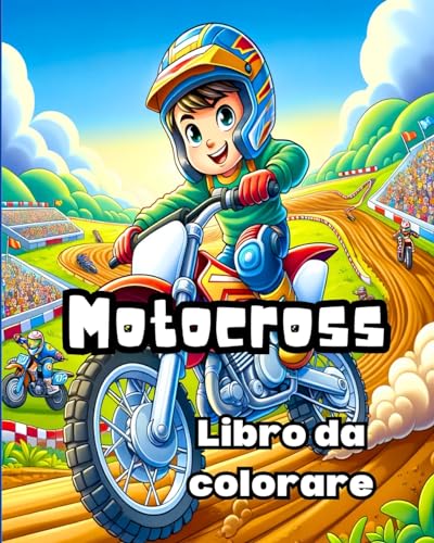 Libro da colorare Motocross: Fantastiche pagine da colorare ricche di disegni di motocross per ragazzi von Blurb