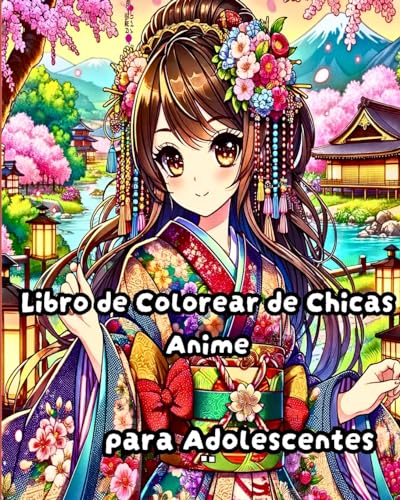 Libro de colorear de chicas anime para adolescentes: Ilustraciones de moda manga moderna y hermosa para adolescentes, chicas adultos von Blurb