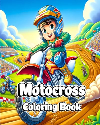 Motocross Coloring Book: Amazing Coloring Pages filled with Dirt Bike Designs for Boys von Blurb