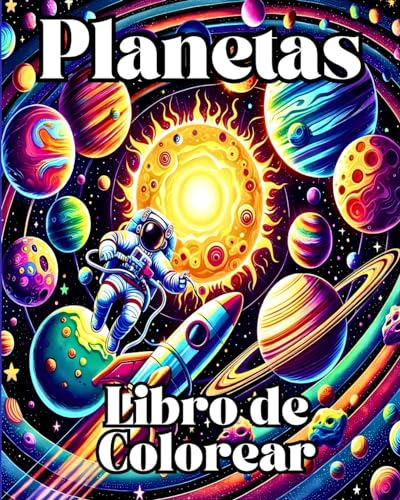 Planetas Libro de Colorear: Color y aprende con páginas para colorear del sistema solar y el espacio von Blurb