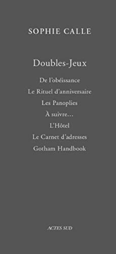 Coffret Sophie Calle, Doubles-jeux 7 vols von Actes Sud