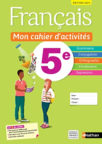 Français- Mon cahier d'activités 5e - 2023 von NATHAN
