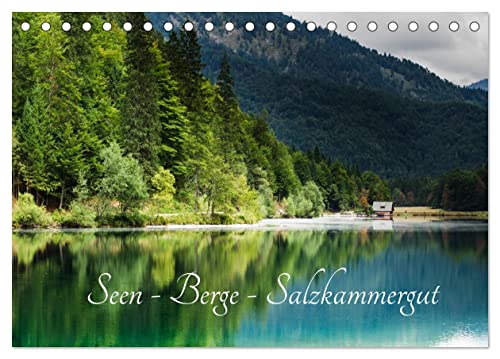 Seen - Berge - Salzkammergut (Tischkalender 2025 DIN A5 quer), CALVENDO Monatskalender von CALVENDO