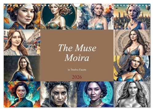 The Muse Moira in Twelve Facets (Wall Calendar 2026 DIN A3 landscape), CALVENDO 12 Month Wall Calendar: A Year Full of Charm and Beauty von Calvendo