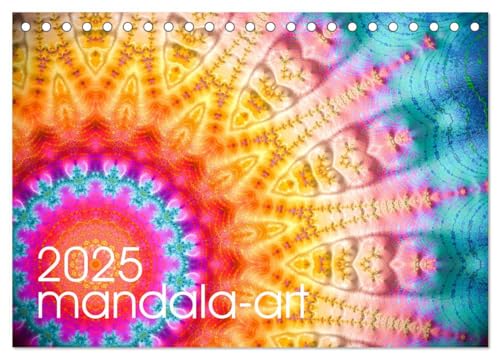 mandala-art (Tischkalender 2025 DIN A5 quer), CALVENDO Monatskalender von CALVENDO