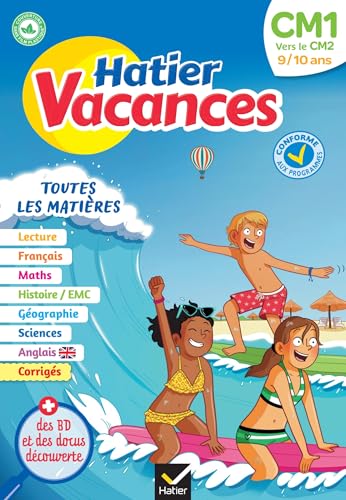 Hatier vacances - Cahier de vacances 2025 du CM1 vers le CM2 9/10 ans: pour réviser son année dans toutes les matières von HATIER