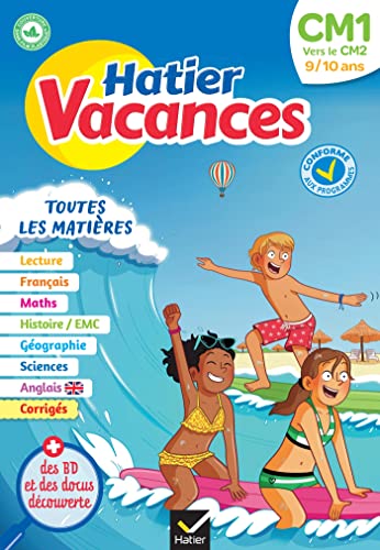Hatier vacances - Cahier de vacances 2024 du CM1 vers le CM2 9/10 ans: pour réviser son année dans toutes les matières
