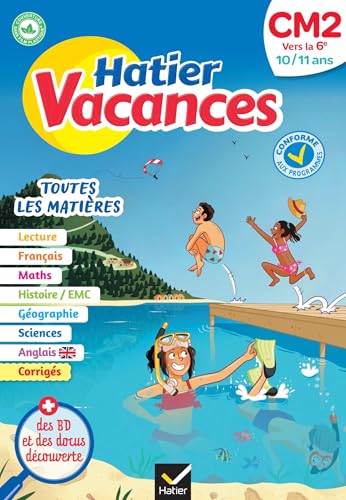 Hatier vacances - Cahier de vacances 2025 du CM2 vers la 6e 10/ 11 ans: pour réviser son année dans toutes les matières Hatier vacances - Cahier de vacances 2025 du CM2 vers la 6e 10/ 11 ans: pour réviser son année dans toutes les matières