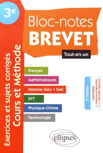 Bloc-Notes Troisième spécial Brevet - Tout en Un - Toutes matières • français, histoire-géographie, mathématiques, sciences (physique-chimie, SVT et ... nouveaux programmes et aux nouvelles épreuves Bloc-Notes Troisième spécial Brevet - Tout en Un - Toutes matières • français, histoire-géographie, mathématiques, sciences (physique-chimie, SVT et ... nouveaux programmes et aux nouvelles épreuves von ELLIPSES