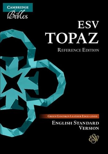 Holly Bible: English Standard Version, Topaz Reference Edition, Dark Green, Goatskin Leather