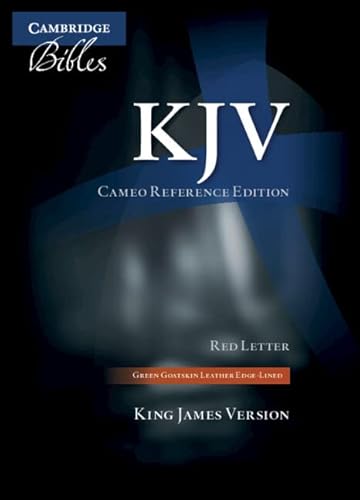 Holy Bible: King James Version, Green, Goatskin Leather, Red-letter Text, Cameo Reference Edition, Kj456:xre von Cambridge University Press