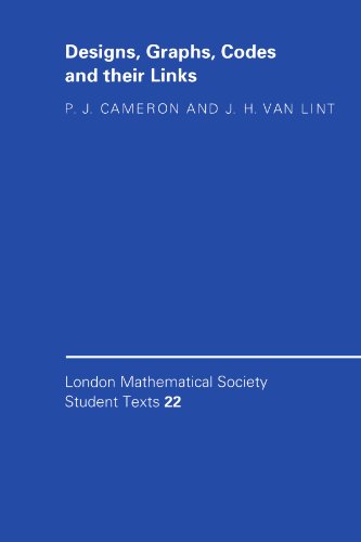 Designs, Graphs, Codes and their Links (London Mathematical Society Student Texts, 22, Band 22)