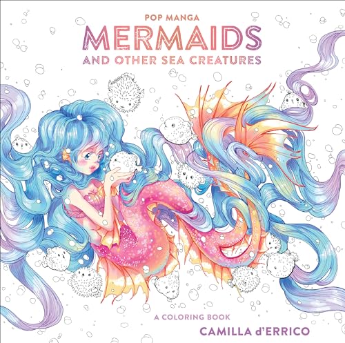 Pop Manga Mermaids and Other Sea Creatures: A Coloring Book