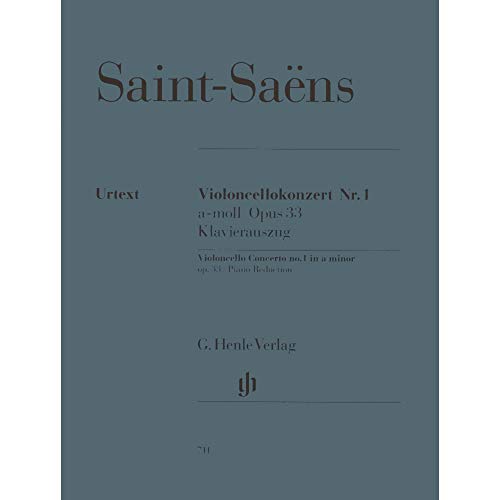 Violoncellokonzert Nr. 1 a-moll Opus 33, Klavierauszug: Besetzung: Violoncello und Klavier (G. Henle Urtext-Ausgabe) Violoncellokonzert Nr. 1 a-moll Opus 33, Klavierauszug: Besetzung: Violoncello und Klavier (G. Henle Urtext-Ausgabe)