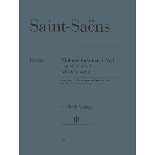 Violoncellokonzert Nr. 1 a-moll Opus 33, Klavierauszug: Besetzung: Violoncello und Klavier (G. Henle Urtext-Ausgabe) von G. Henle Verlag