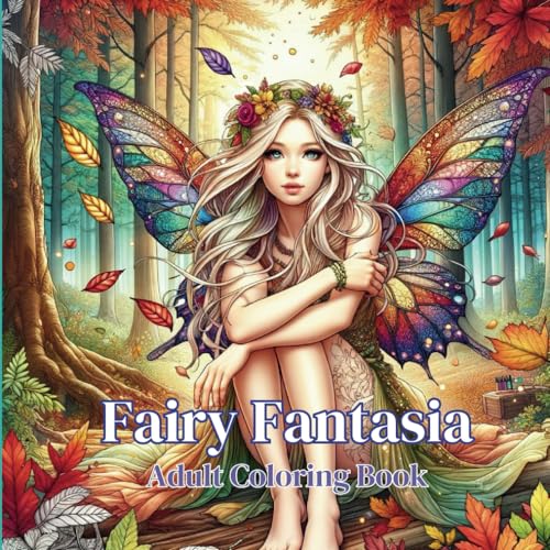 Fairy Fantasia |Coloring Book for Adults and Teens | Enchanted Fairies | Whimsical Coloring Book with Magical Fairies | Have Fun and Relieve Stress with Coloring: Adult Coloring Book von Independently published