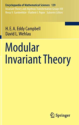 Modular Invariant Theory (Encyclopaedia of Mathematical Sciences, 139, Band 139) von Springer