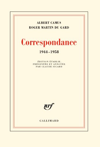 Correspondance 1944-1958 von GALLIMARD