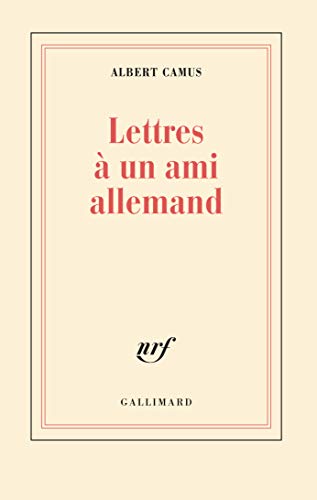 Lettres à un ami allemand