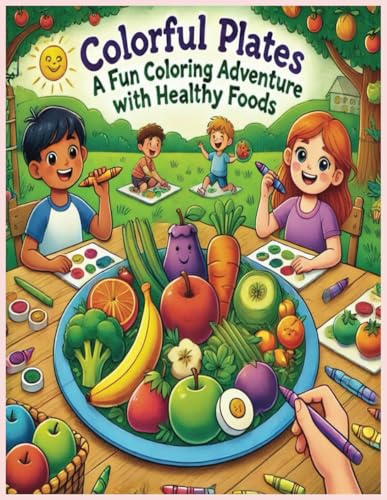 Colorful Plates A Fun Coloring Adventure With Healthy Foods Colorful Plates A Fun Coloring Adventure With Healthy Foods von Independently published