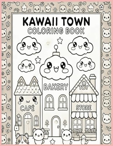 Kawaii Town Coloring Book Kawaii Town Coloring Book von Independently published