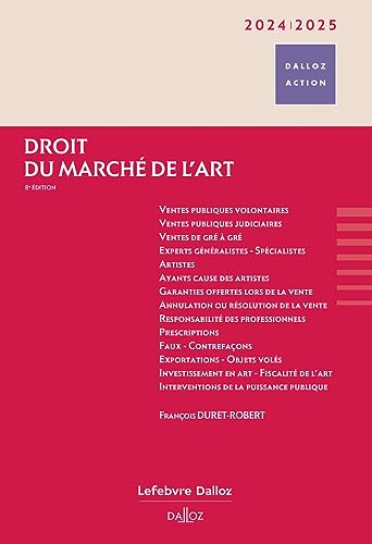 Droit du marché de l'art 2024/2025 8ed