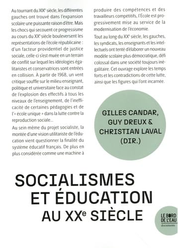 Socialismes et éducation au XXe siècle von BORD DE L EAU