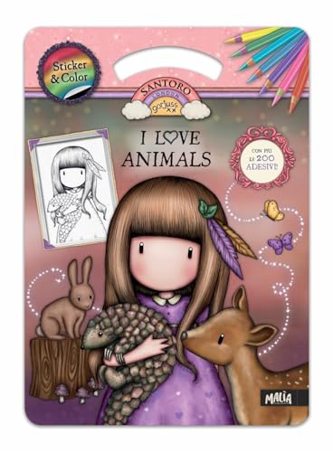 I love animals. Gorjuss. Sticker & color. Ediz. a colori. Con Adesivi von Pon Pon Edizioni