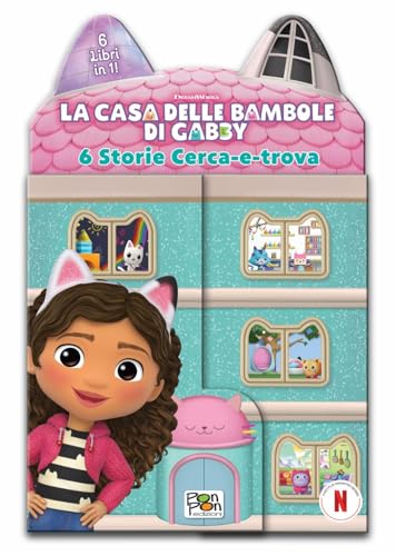 Libro casetta. Sei storie cerca-e-trova. La casa delle bambole di Gabby. Ediz. a colori von Pon Pon Edizioni