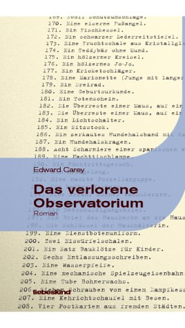 Das verlorene Observatorium: Roman: Roman. Aus d. Engl. v. Jürgen Bürger.