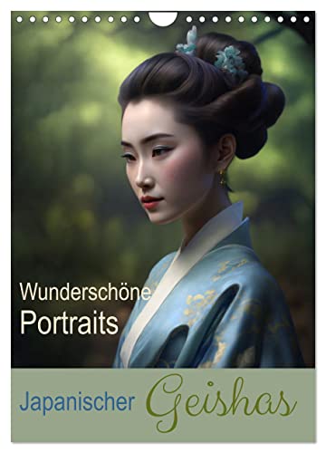 Wunderschöne Portraits Japanischer Geishas (Wandkalender 2025 DIN A4 hoch), CALVENDO Monatskalender