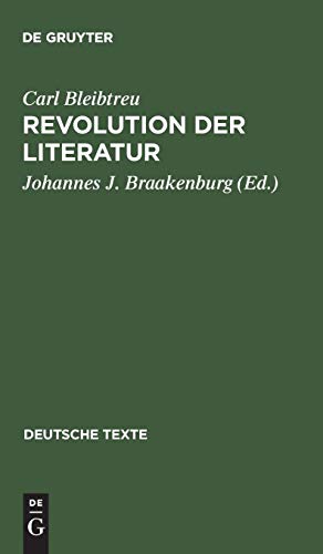 Revolution der Literatur (Deutsche Texte, Band 23) von De Gruyter