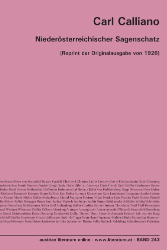 Niederösterreichischer Sagenschatz: [Reprint der Originalausgabe von 1926] von University of Innsbruck