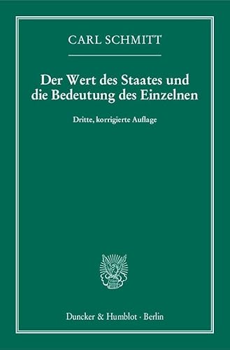 Der Wert des Staates und die Bedeutung des Einzelnen.